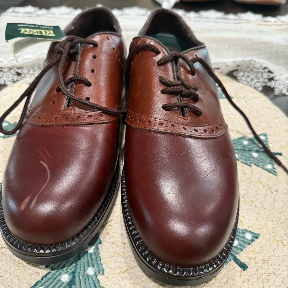 Nunn Bush Rich Brown Leather Oxfords